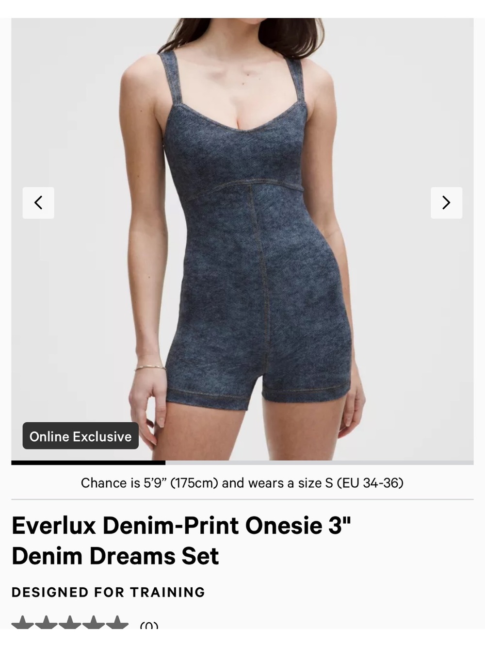 Lululemon Everlux Denim-Print Onesie 3"
Denim Dreams Set
